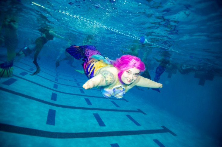 Chobo, 27, says taking part in mermaid conventions allows her to 'express myself'