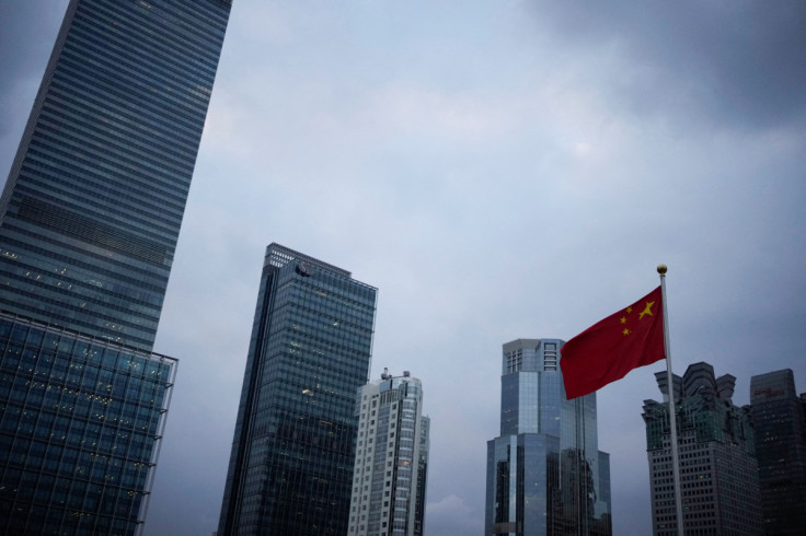 A Chinese national flag is pictured, following the COVID-19 outbreak, in Shanghai