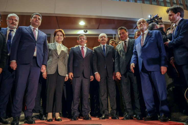 Turkey's bickering opposition leaders have settled their rivalries and joined forces in the May vote