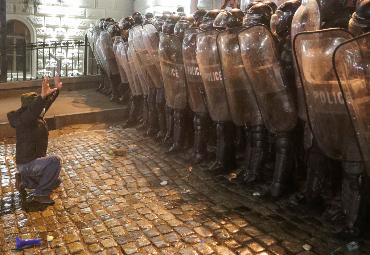 Georgian Police Use Tear Gas To Halt Protest Against 'Foreign Agents ...