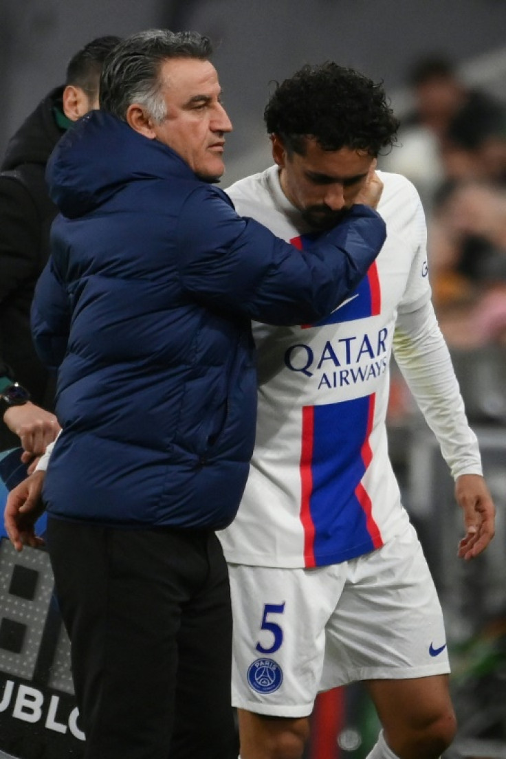 PSG coach Christophe Galtier was not helped by an injury to captain Marquinhos in Wednesday's game, but the Champions League exit may raise questions about his future at the club