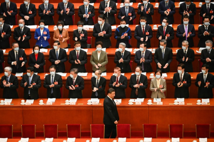 China's President Xi Jinping arrives at the National People's Congress in Beijing on March 7, 2023
