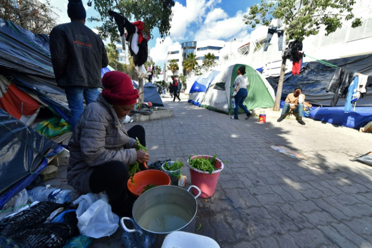 Many migrants are still living rough in Tunis