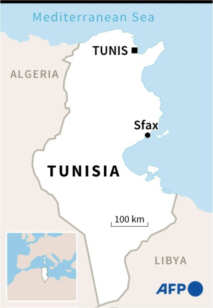 Shipwreck off the coast of Tunisia