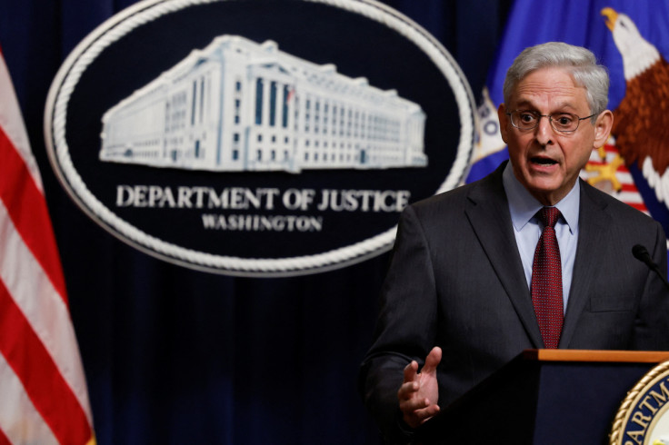 U.S. Attorney General Merrick Garland makes announcement on JetBlue-Spirit merger at the Justice Department in Washington