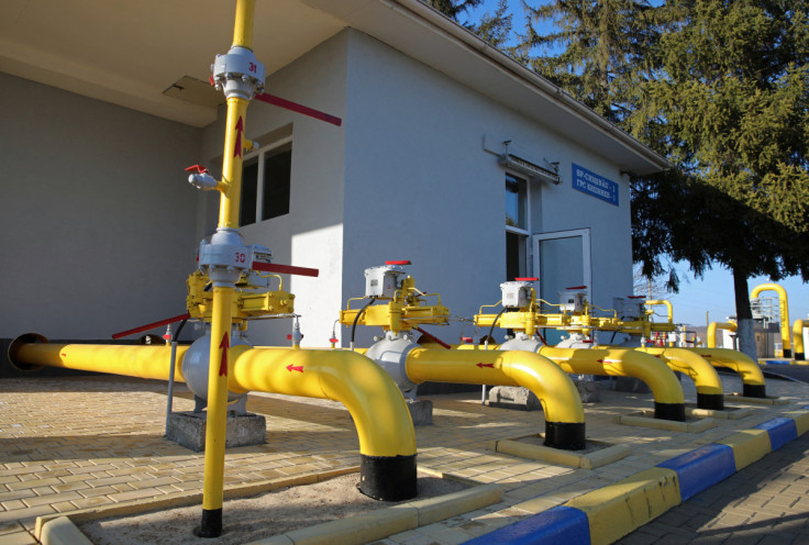 A view shows the facilities of a gas distribution plant in Chisinau