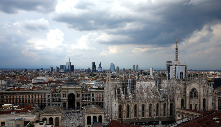 Duomo's cathedral and Porta Nuova's financial district are seen in Milan