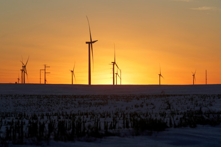 A wind farm in Iowa is pictured in 2020