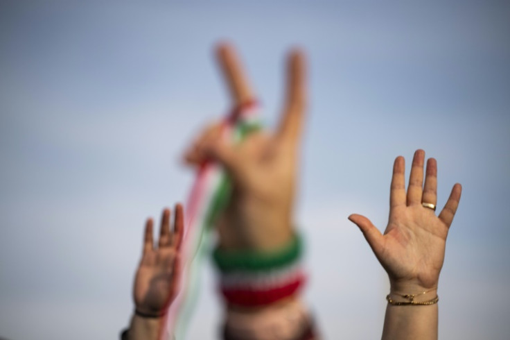 Activists demonstrated in Washington in February to protest the Iranian government