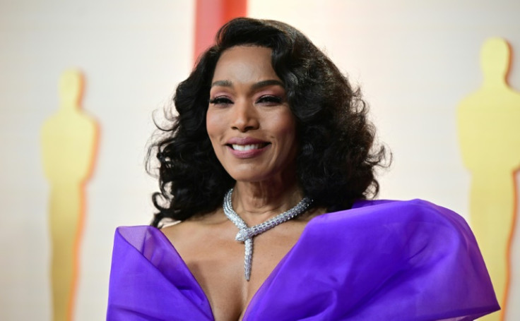 US actress Angela Bassett rocked a purple Moschino gown at the Oscars