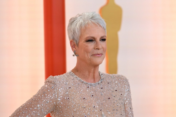 US actress and Oscar nominee Jamie Lee Curtis rocked a champagne colored gown to the Oscars