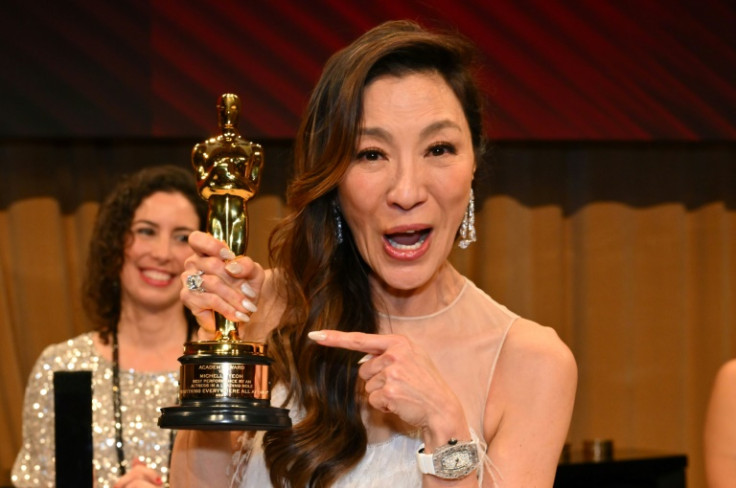 Michelle Yeoh became the first Asian woman to win the Academy Award for best actress