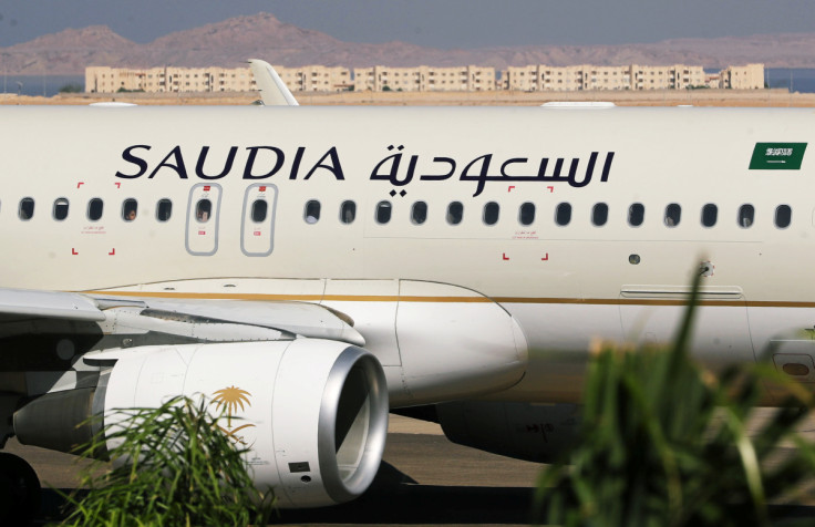 Saudi Arabian Airlines plane, is seen at the airport of the Red Sea resort of Sharm el-Sheikh