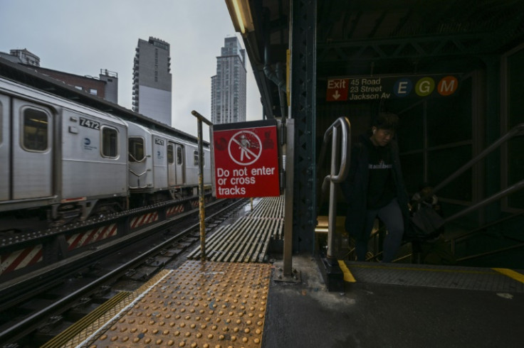 Reports of people riding outside of carriages on America's largest subway system have quadrupled in one year, according to newly released data