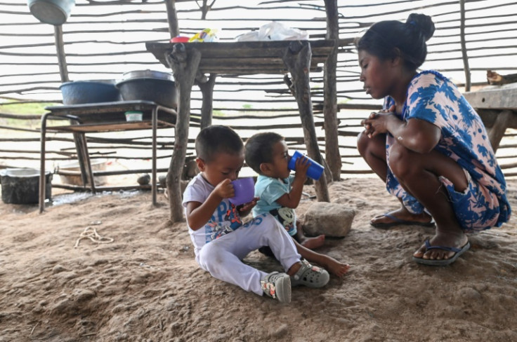 Chicha, a corn-based beverage, is often all members of the community consume in a day
