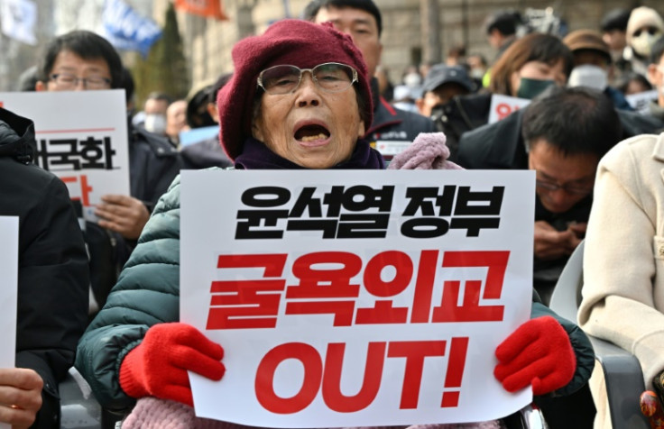 The Yoon government's moves to draw closer to Japan have been criticised by South Korean activists as 'insulting' to the victims of forced labour