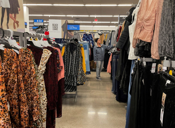 A shopper browses for clothing at a Walmart store in Flagstaff