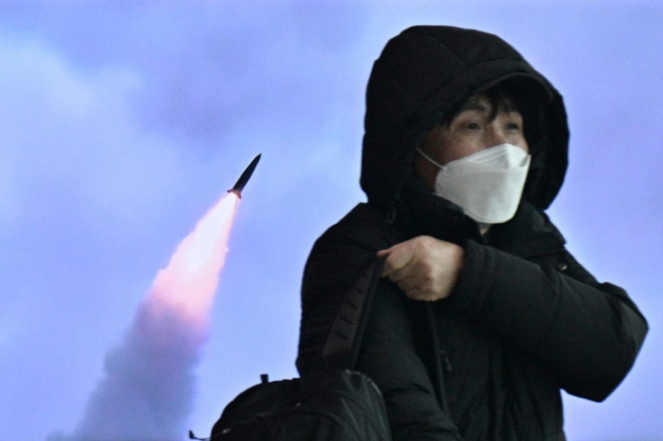 Hours before Yoon's arrival, Pyongyang fired a long-range missile, the third launch in a week