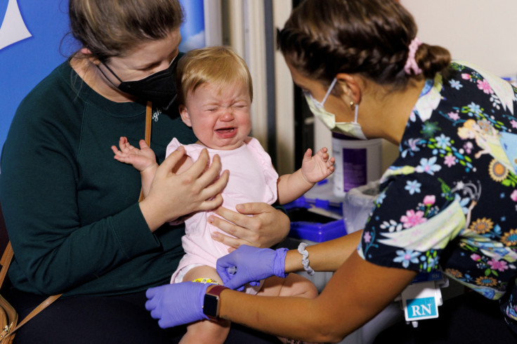 Children aged 6 months to 5 years receive coronavirus vaccine (COVID-19) in Calfiornia