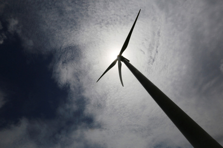 A wind turbine, the first of 88 installed at the Wind Power Park Eolico, is pictured in Penonome