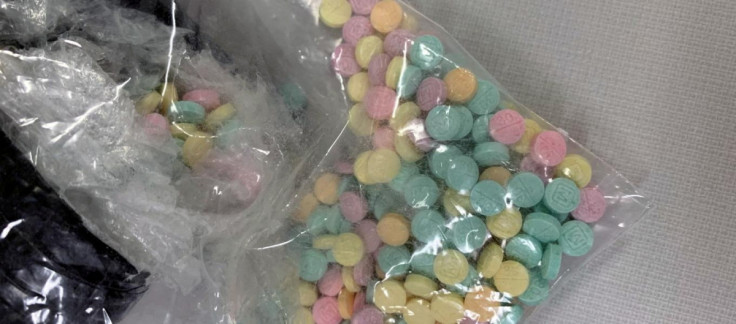 LEGO and fentanyl pills found by officers from the Drug Enforcement Administration
