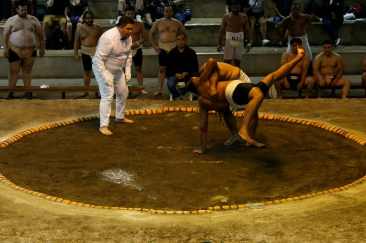 Sumo bouts rarely last more than 30 seconds. Strength, strategy and technique are everything