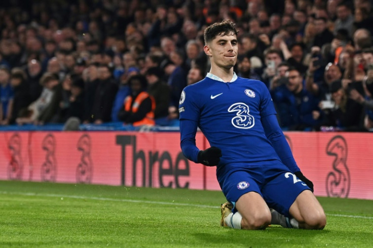 Kai Havertz's penalty put Chelsea 2-1 in front against Everton