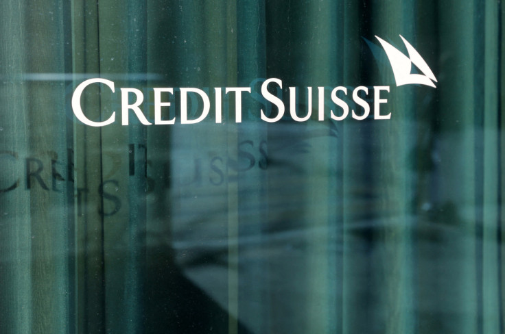 A logo is pictured on the Credit Suisse bank in Geneva