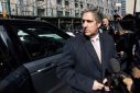 Michael Cohen, former attorney for former U.S. President Donald Trump, arrives to the New York Courthouse in New York