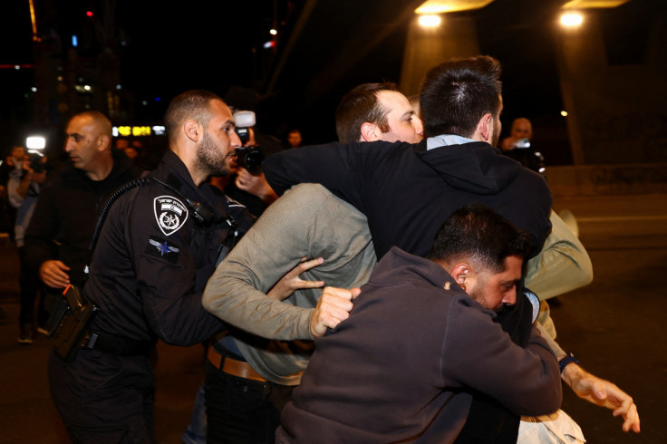 Protests against Israel's judicial overhaul, in Tel Aviv