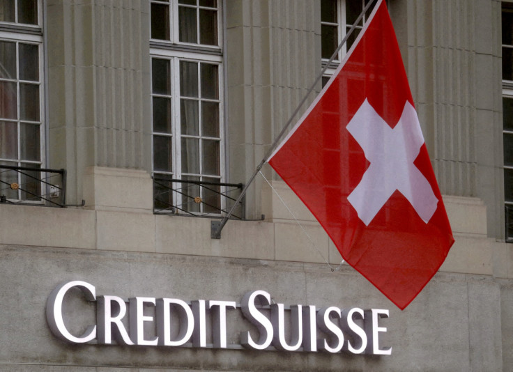 Logo of Swiss bank Credit Suisse is seen in Bern