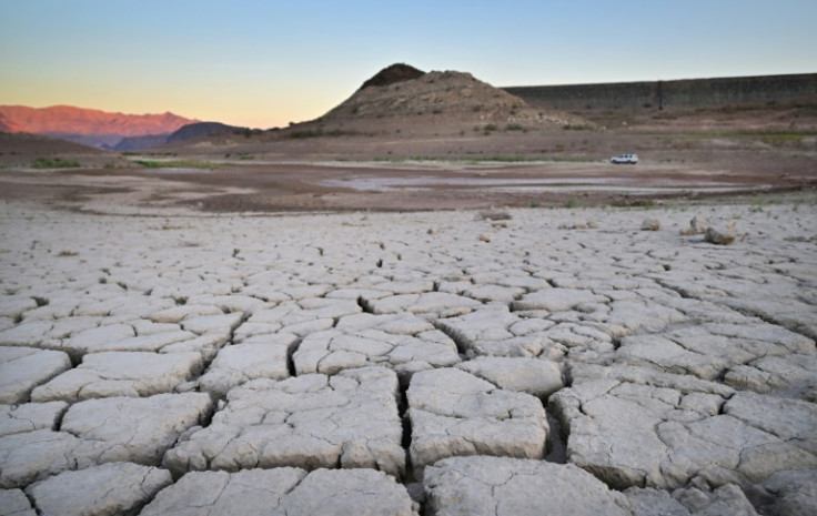 Lake Mead, a huge reservoir fed by the Colorado River has seen its levels drop as a lengthy drought bites the US West