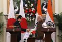 Japanese Prime Minister Fumio Kishida (L) has called India 'indispensable' to ensuring a free Indo-Pacific