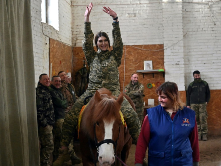 The organisation Spirit began offering hippotherapy to frontline soldiers when war broke out in Ukraine