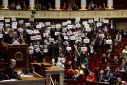 No-confidence vote on pension reform at the National Assembly in Paris