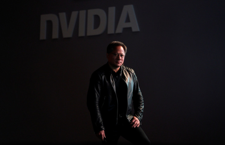 Jensen Huang, CEO of Nvidia, pauses at his keynote address at CES in Las Vegas