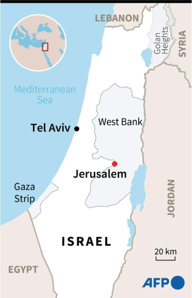 Map of Israel and the Palestinian Territories