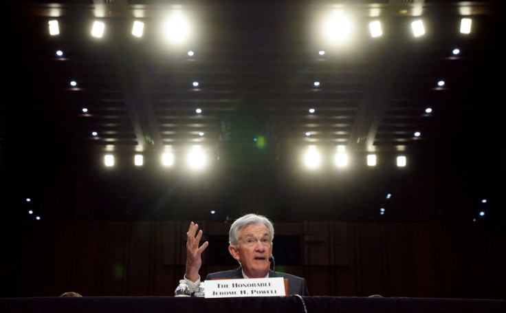 Federal Reserve Chair Jerome H. Powell testifies at a hearing on Capitol Hill in Washington