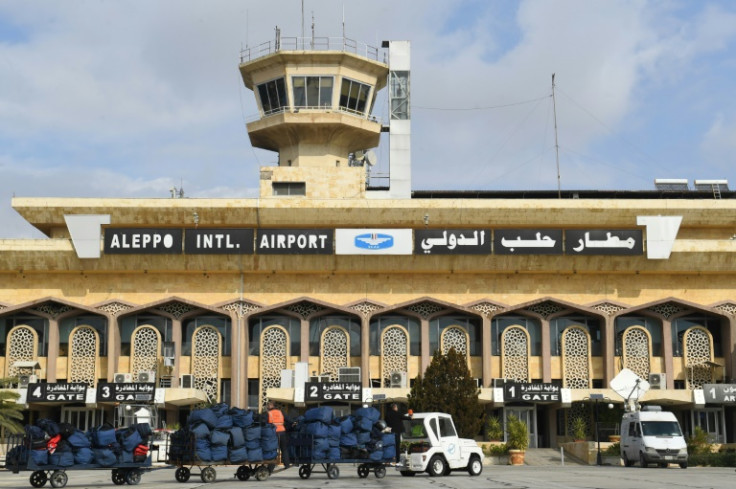 Syria's Aleppo International Airport on February 7, 2023