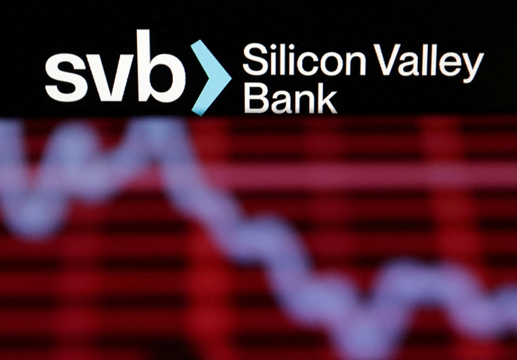 Illustration shows SVB (Silicon Valley Bank) logo