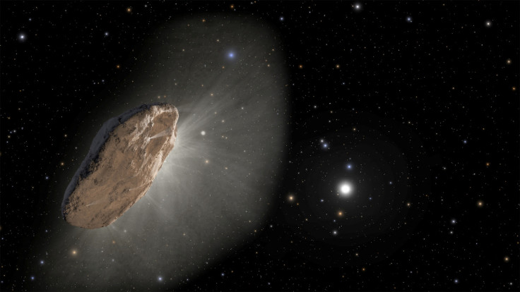 Illustration shows the wayward interstellar visitor 'Oumuamua