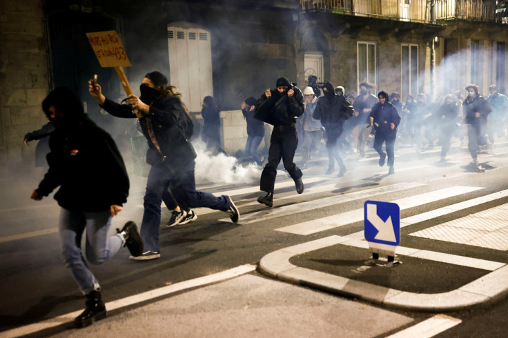 Anti-pension bill protest in Bordeaux