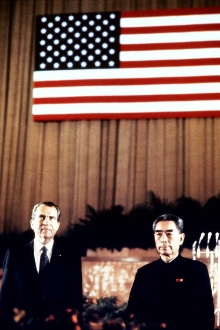 Nixon and Zhou made history when they met in February 1972