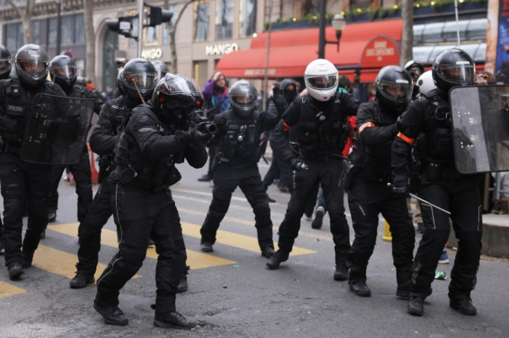 Paris police chief Laurent Nunez has said the BRAV-M motorbike unit is 'particularly well adapted to dispersing' protesters