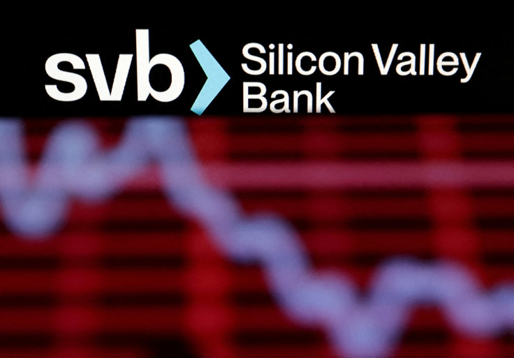 Illustration shows SVB (Silicon Valley Bank) logo