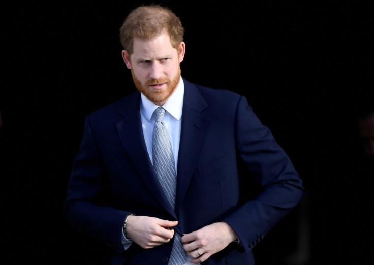 Britain's Prince Harry attends a rugby event at Buckingham Palace gardens in London