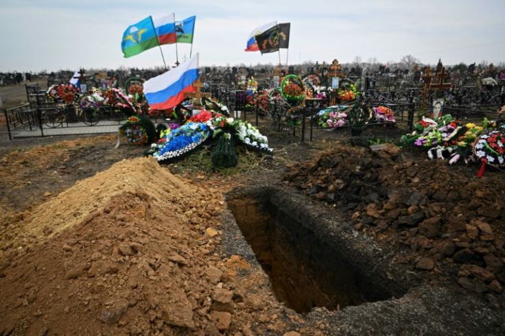 The girl's case comes with locals divided over the fighting as fresh graves are dug at the town cemetery of soldiers killed in Ukraine