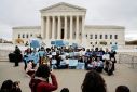 Gathering in support of affirmative action as U.S. Supreme Court hears challenge to race-conscious college admissions