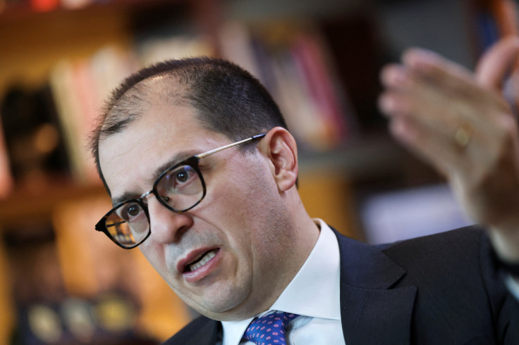 Francisco Barbosa, Colombian Attorney General speaks during an interview with Reuters in Bogota