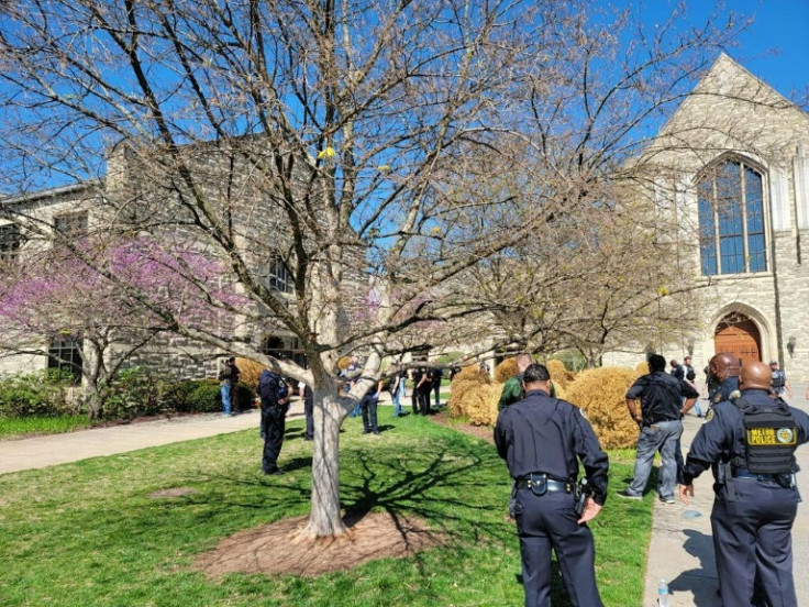 Officers responding to a shooting at Covenant School, Covenant Presbyterian Church, in Nashville, Tennessee